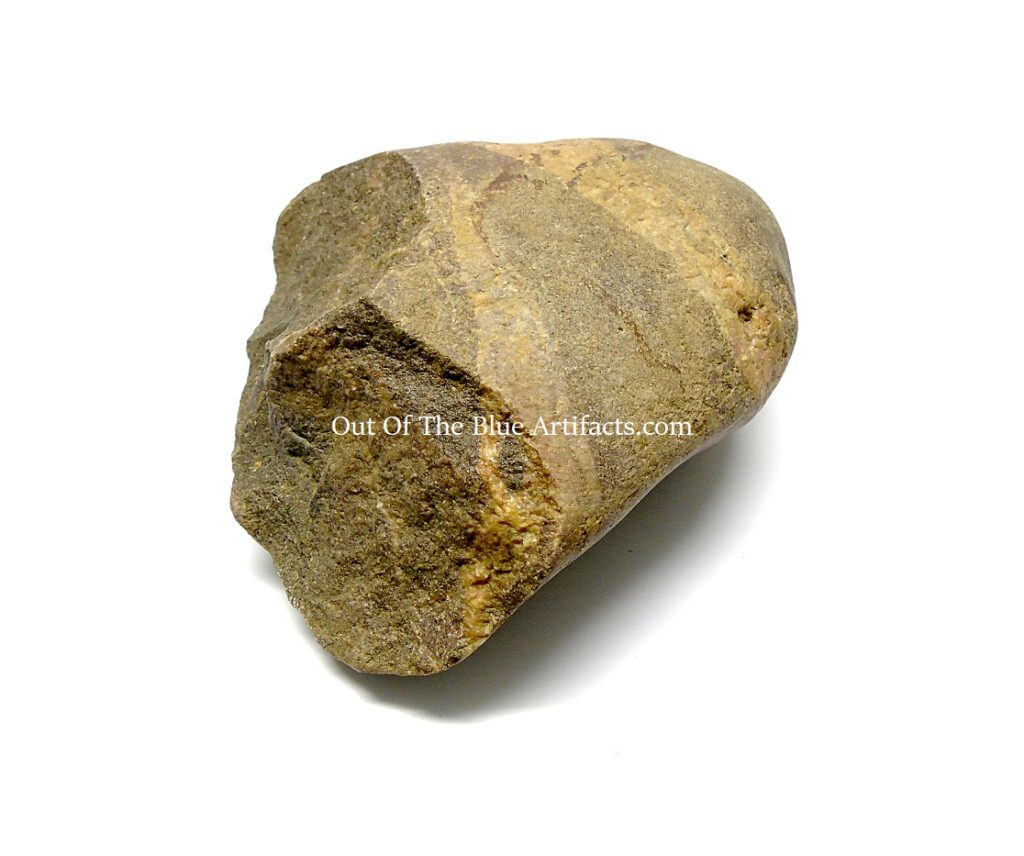 Paleolithic Pebble Chopper Out Of The Blue Artifacts