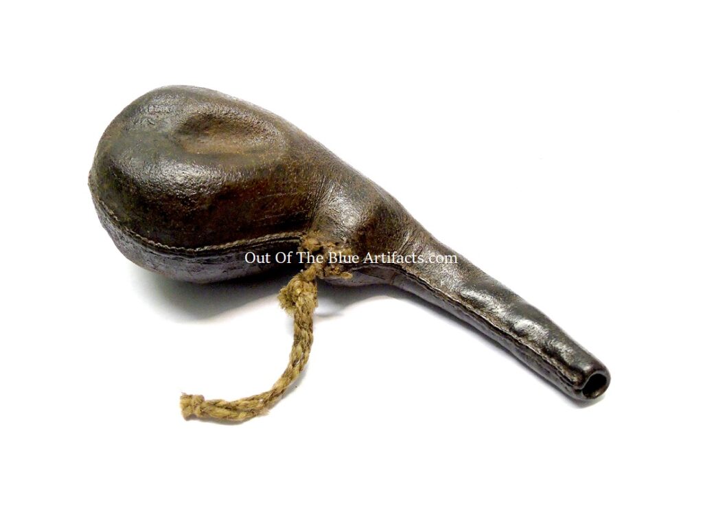 Leather Powder Flask – Out Of The Blue Artifacts